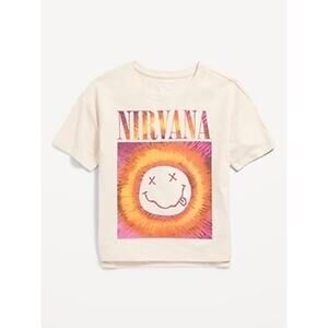 Old Navy Girls Nirvana Graphic Band Tee Size XS (5)